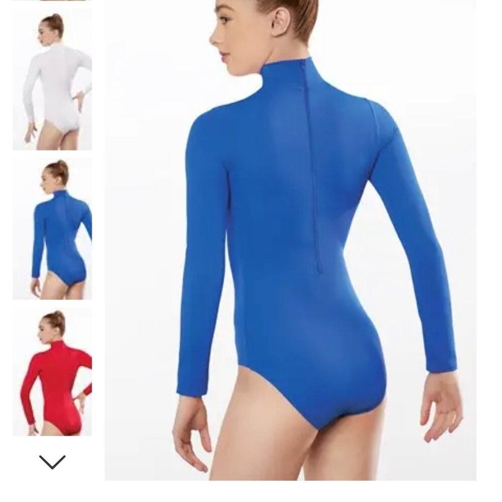 Weissman royal blue dance bodysuit